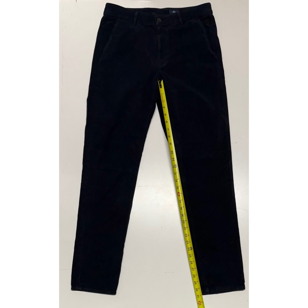 AG Adriano‎ Goldschmied Mens Black Stretch Chino Pants Size 32 Slim Straight
